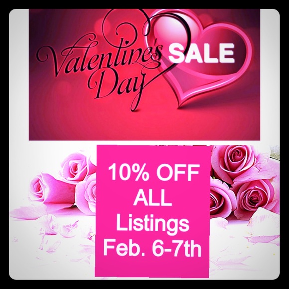 💞V'DAY SALE💞 on ALL Listings: Feb. 6-7th ONLY!