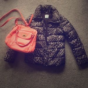 🐆Cheetah print winter jacket!