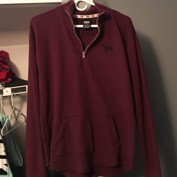 Pink Victoria's Secret Half Zip