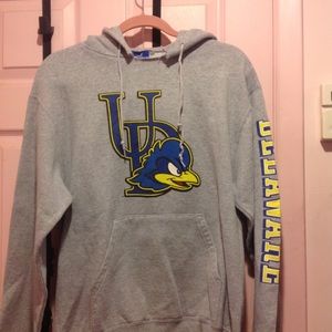 Pre-loved University of Delaware Blue. Hens hoodie