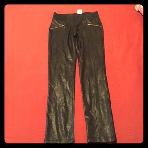 Leather high wasted leggings