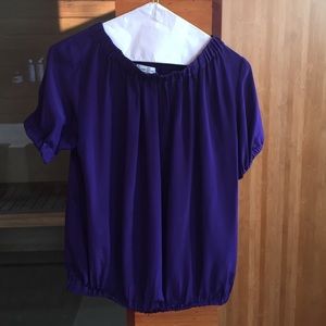 Purple shirt sleeve top