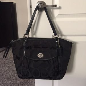 Black Coach Leah Tote