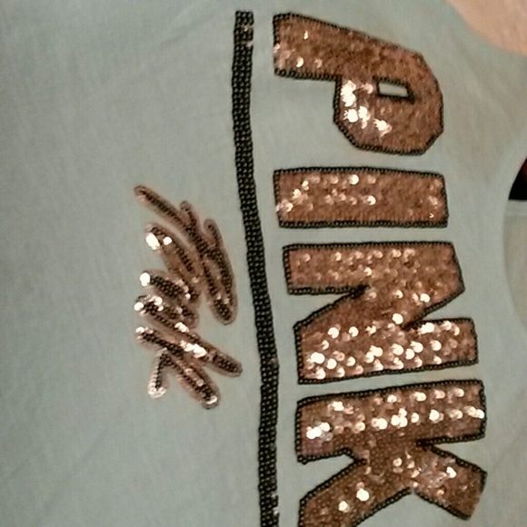 VICTORIA SECRET/PINK BLING!  TANK!   MED! - Picture 4 of 4