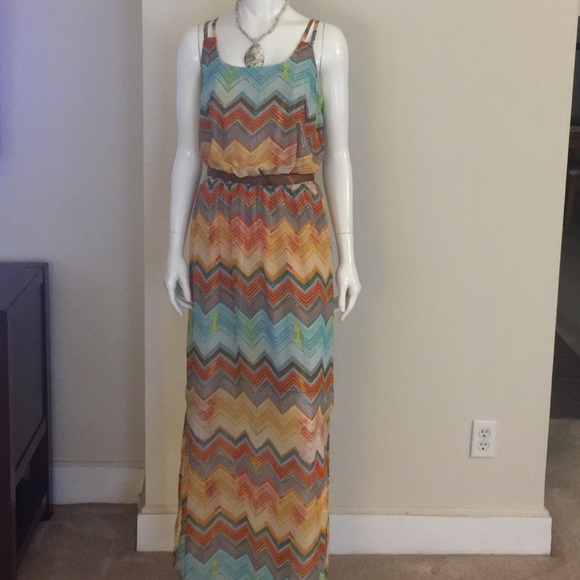 Aztec maxi dress