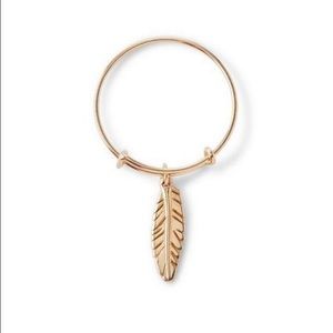 Alex & Ani - gold feather ring