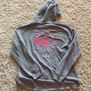 Hollister zip up hoodie.