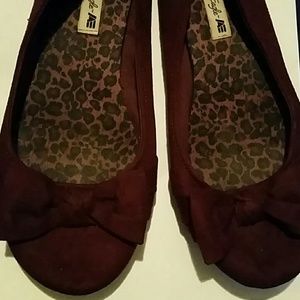 Wine colored flats