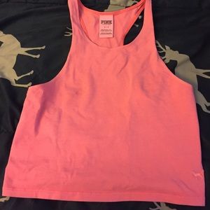 PINK long crop top