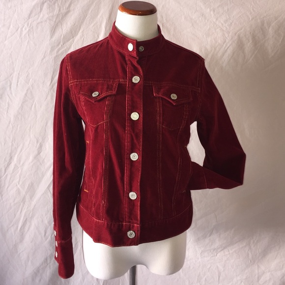 Red corduroy jacket