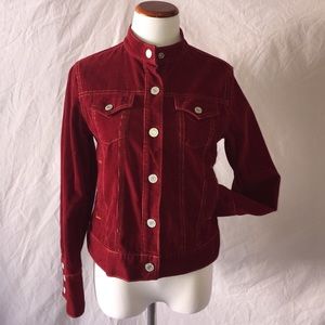 Red corduroy jacket