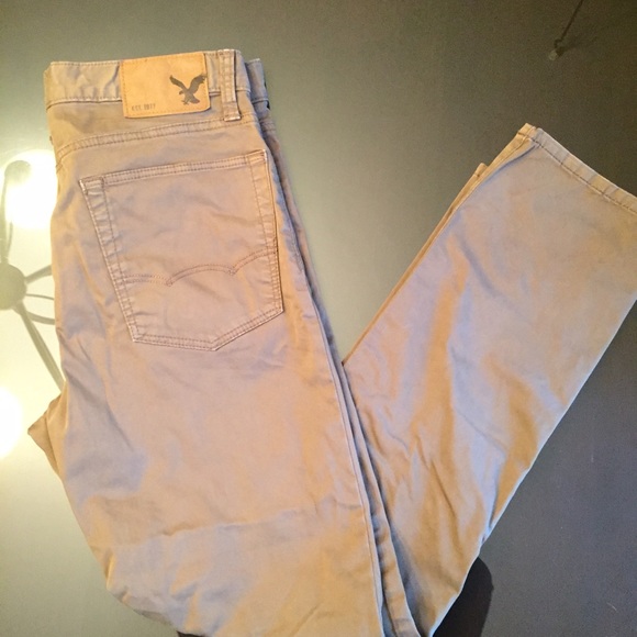 American Eagle original straight khakis.