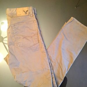 American Eagle original straight khakis.