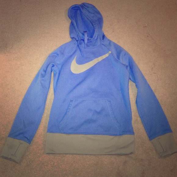 Blue and grey women's Nike sweatshirt