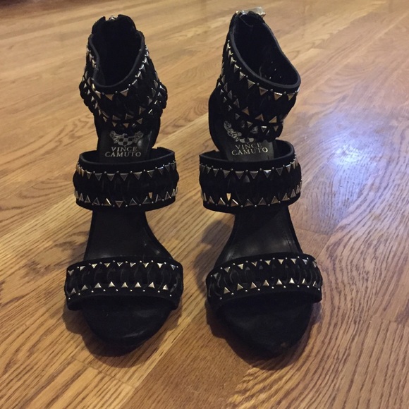 Vince Camuto strappy studded heels