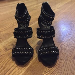 Vince Camuto strappy studded heels