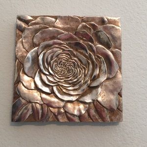 Gold Floral Wall Decoration