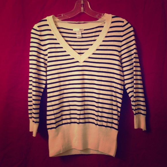 Black and Cream striped top