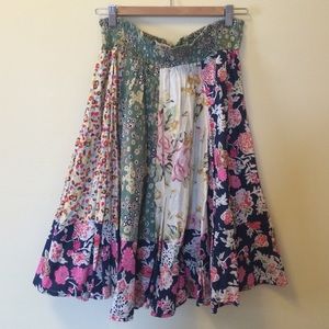 Floral midi skirt
