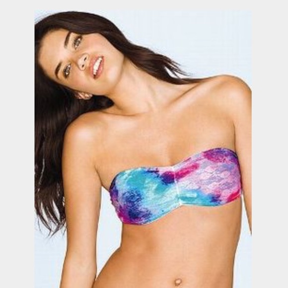 Victoria's Secret Pink Bandeau Bra Multicolor M Festival