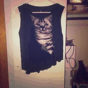 Cat crop top