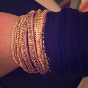 Henri Bendel leather wrap bracelet