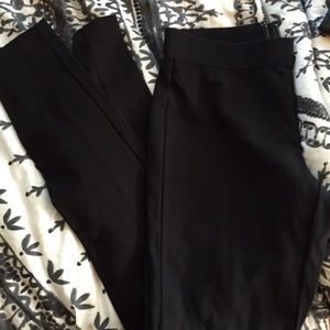 Black J. Crew leggings w/elastic waist band