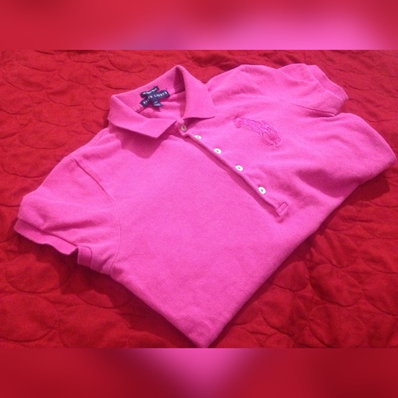 Pink Ralph Lauren Polo Shirt🐎😍