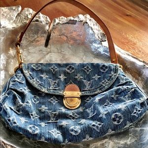 LV Mini Pleaty shoulder/ handbag in Denim