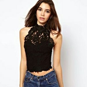 Corset with allover cornelli lace