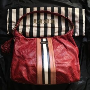 L.A.M.B by Gwen Stefani leather hobo handbag