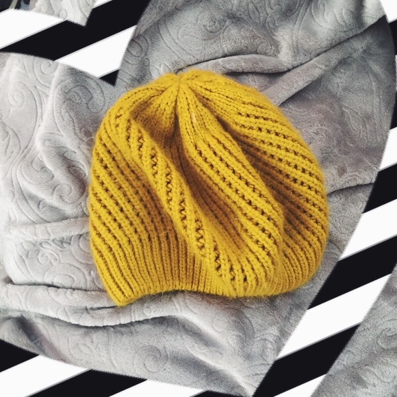 Mustard Yellow Beanie - Picture 1 of 3
