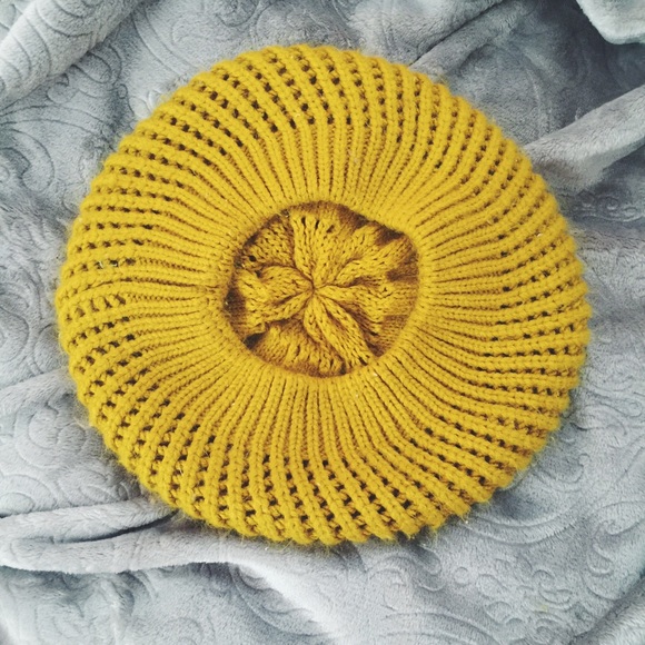 Mustard Yellow Beanie - Picture 3 of 3