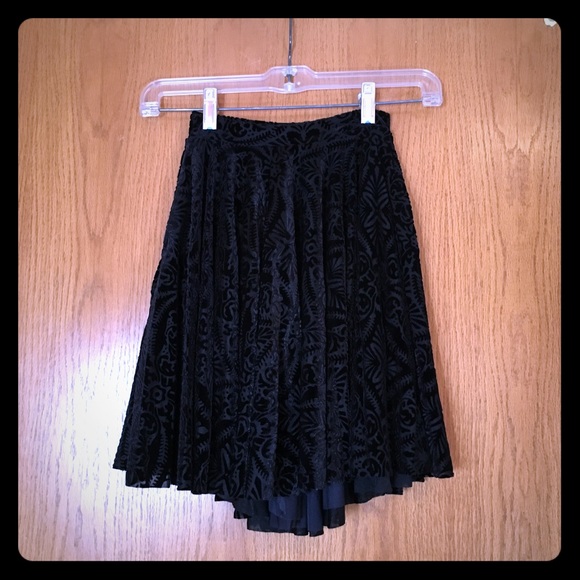 Blackmilk Burned Velvet Skater Skirt