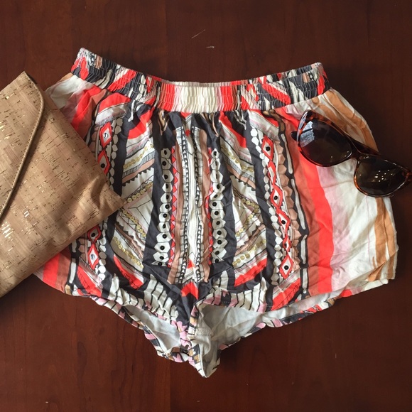 MINKPINK Pants - Sequined tribal shorts