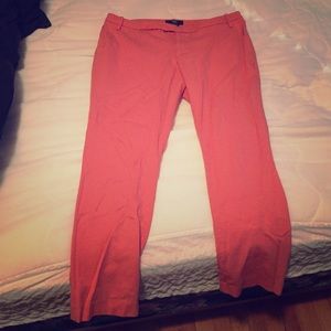 Coral ankle length pants