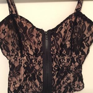Lace crop top