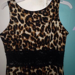Leopard body con cocktail dress