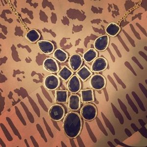 Black statement necklace