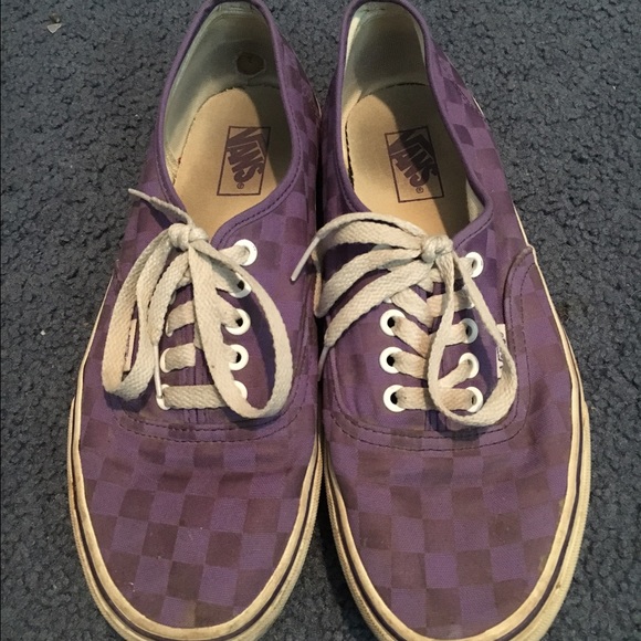 Purple Checkered Vans