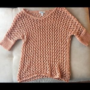 Peach knit sweater