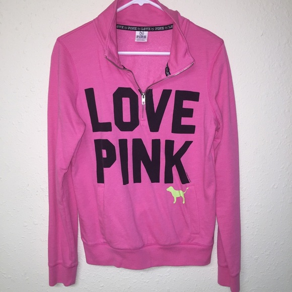 Pink half zip up