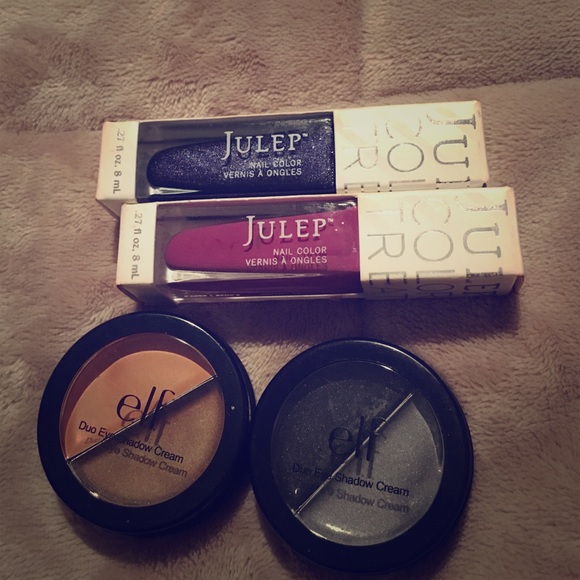Nail polish and eye shadows
