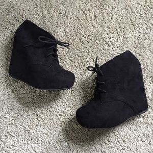 Black Suede Booties