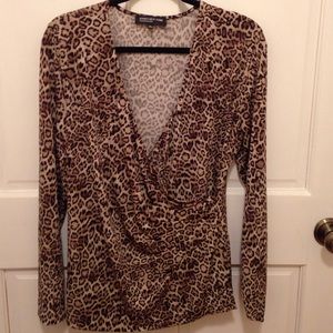 Leopard top "jones NewYork"
