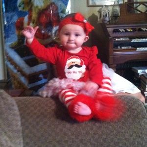 Baby Christmas outfit.
