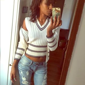 Two Piece Country Club Style Sweater Set