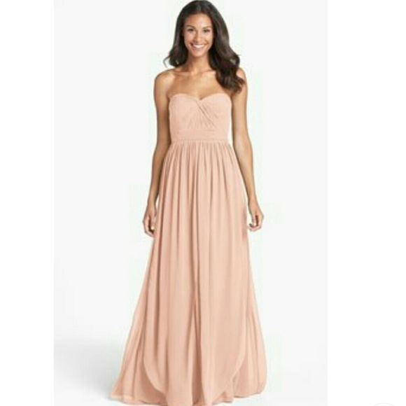 Jenny Yoo Dusty Rose Strapless Bridesmaids Dress
