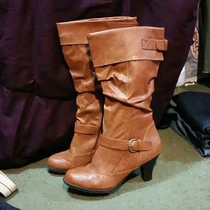 Tan boots