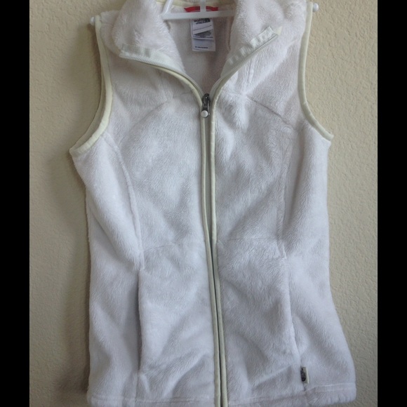 North Face white vest